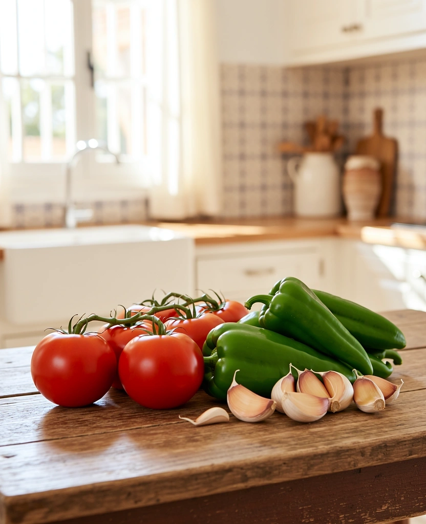 Vegetales frescos de temporada en Sevilla