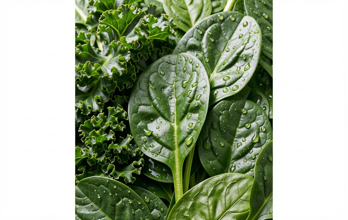 Hojas verdes frescas