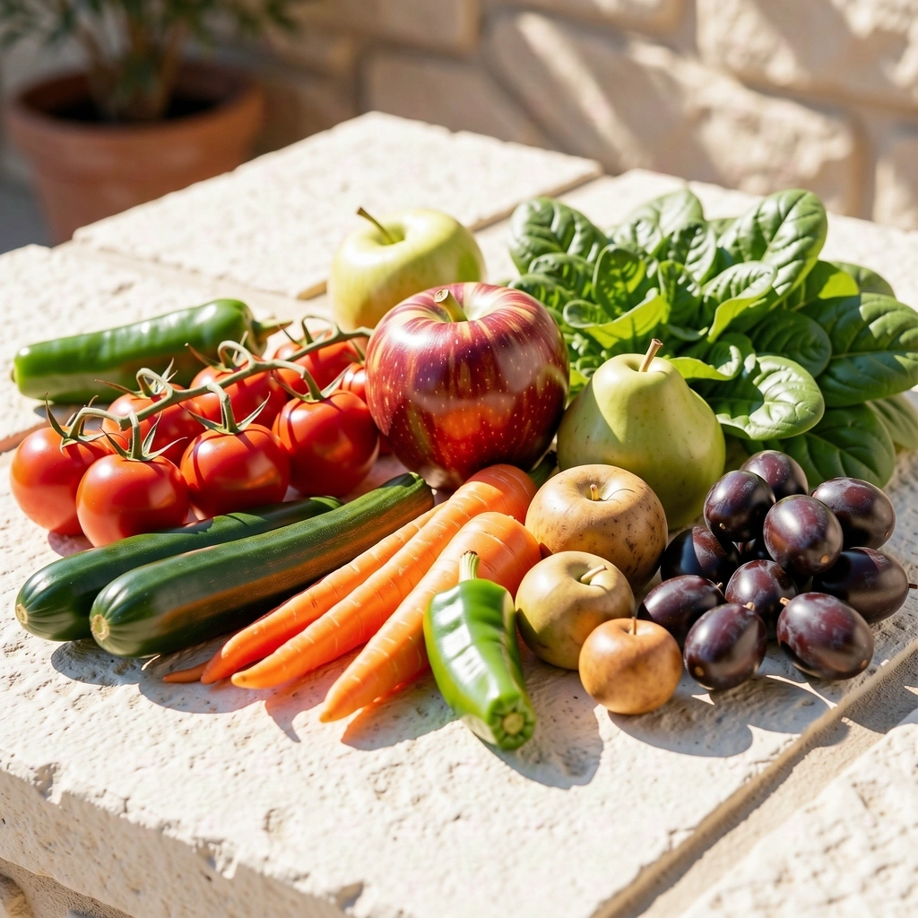 Ingredientes saludables y frescos